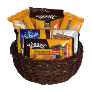 Idealny prezent, kosz upominkowy , kosz słodyczy