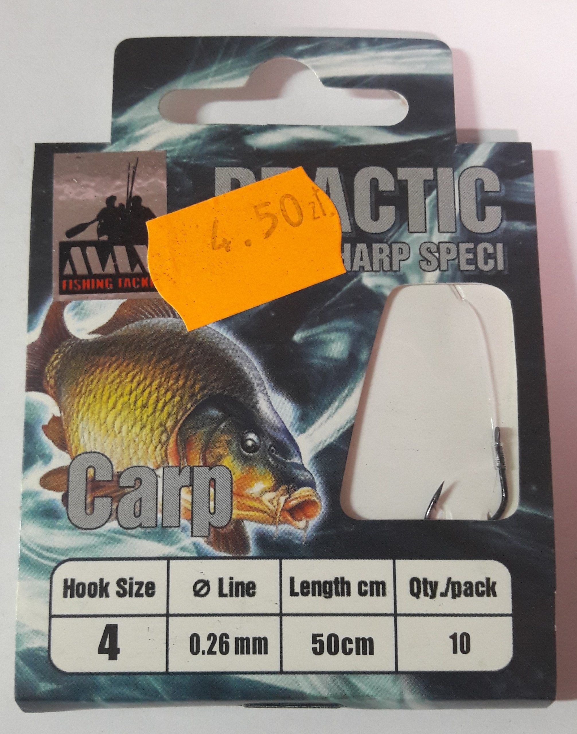 Haczyki wiązane Carp (Karp) nr4 – Max Fishing Team