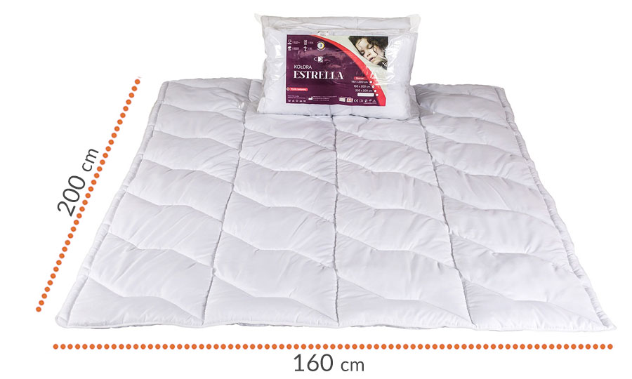 Letnia ANTYALERGICZNA kołdra 160x200 AMW LEKKA Wyrób medyczny nie