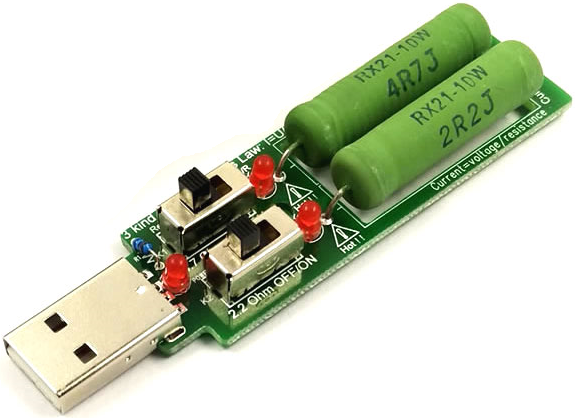 

Obciążenie rezystancyjne Usb 2 rezystory___BTE-356