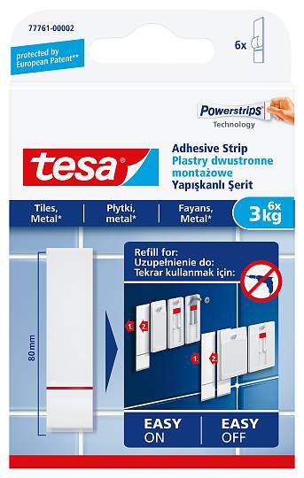 

Tesa 77761 Plastry Montażowe na płytki 3kg x6szt