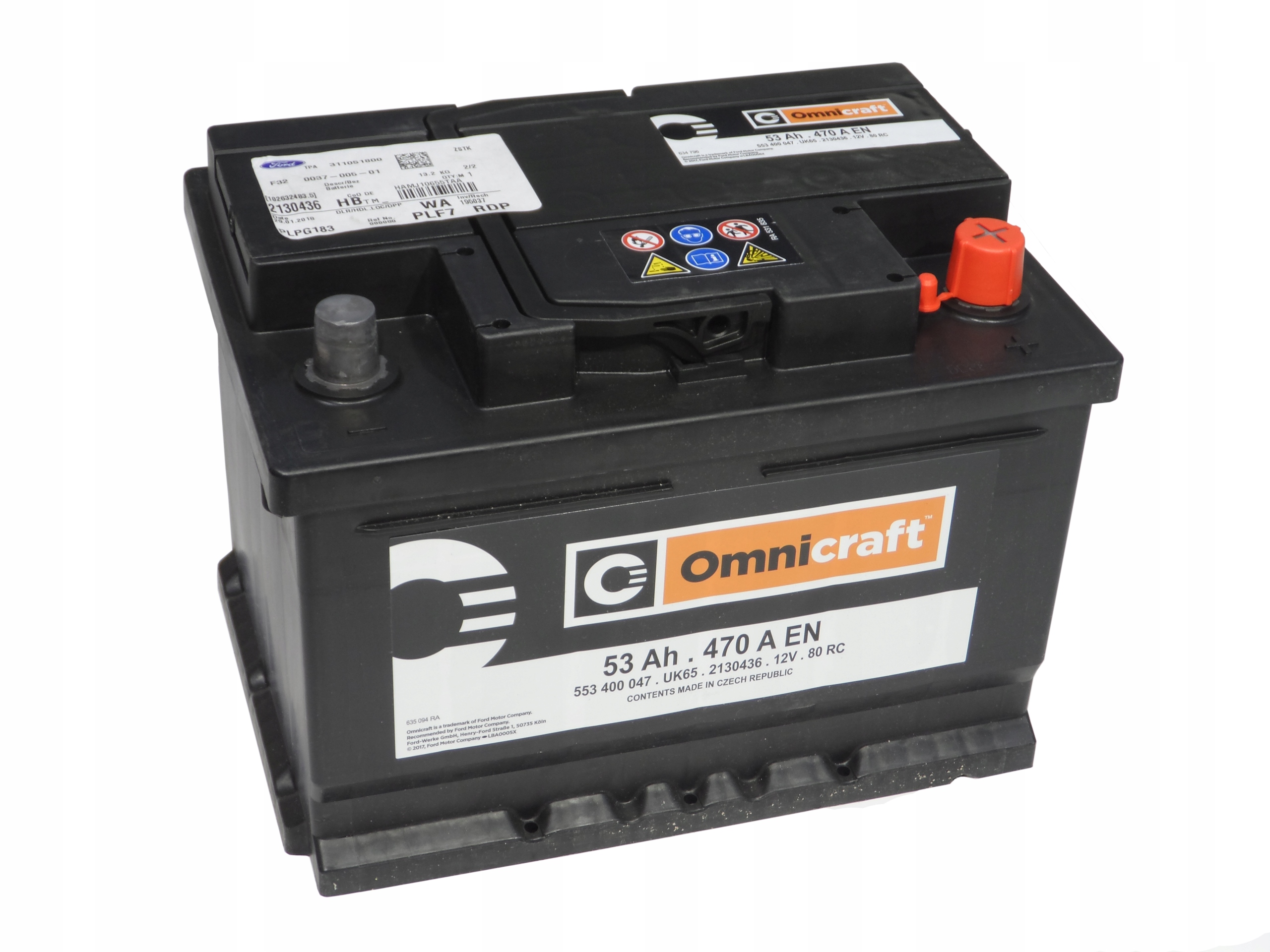 Акумулятор3ah70a2v FORD Omnicraft 2130436 БІЛОСТОК
