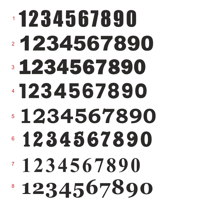 Numerek na drzwi, tabliczka, numer, laser, 50x90mm Kod producenta NND5090