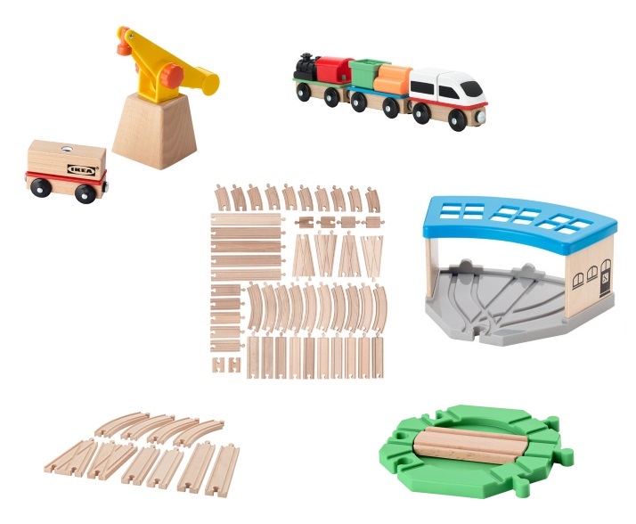 IKEA LILLABO most kolejowy do kolejki drewnianej Wiek dziecka 3 lata +