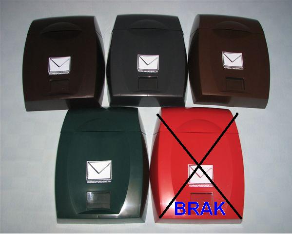 SKRZYNKA NA KORESPONDENCJĘ LISTY POCZTOWA KOLORY Kolor odcienie brązu