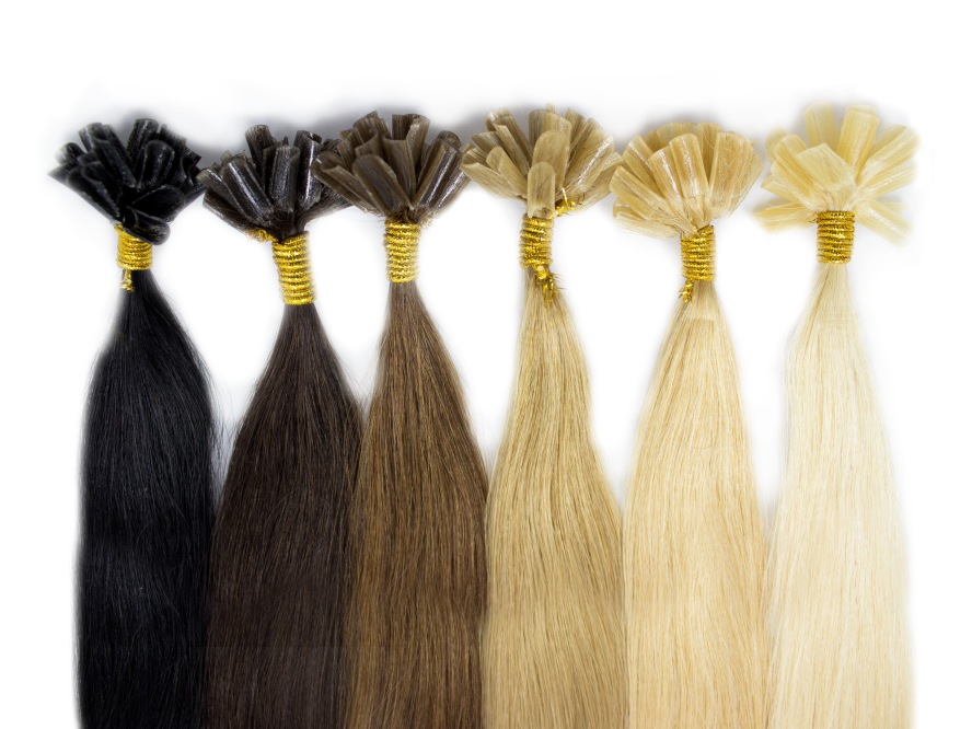 WŁOSY NATURALNE PASEMKA DOCZEPIANE NA KERATYNĘ ŁUSKA PASMA KERATYNOWE 50 CM Kod producenta U50