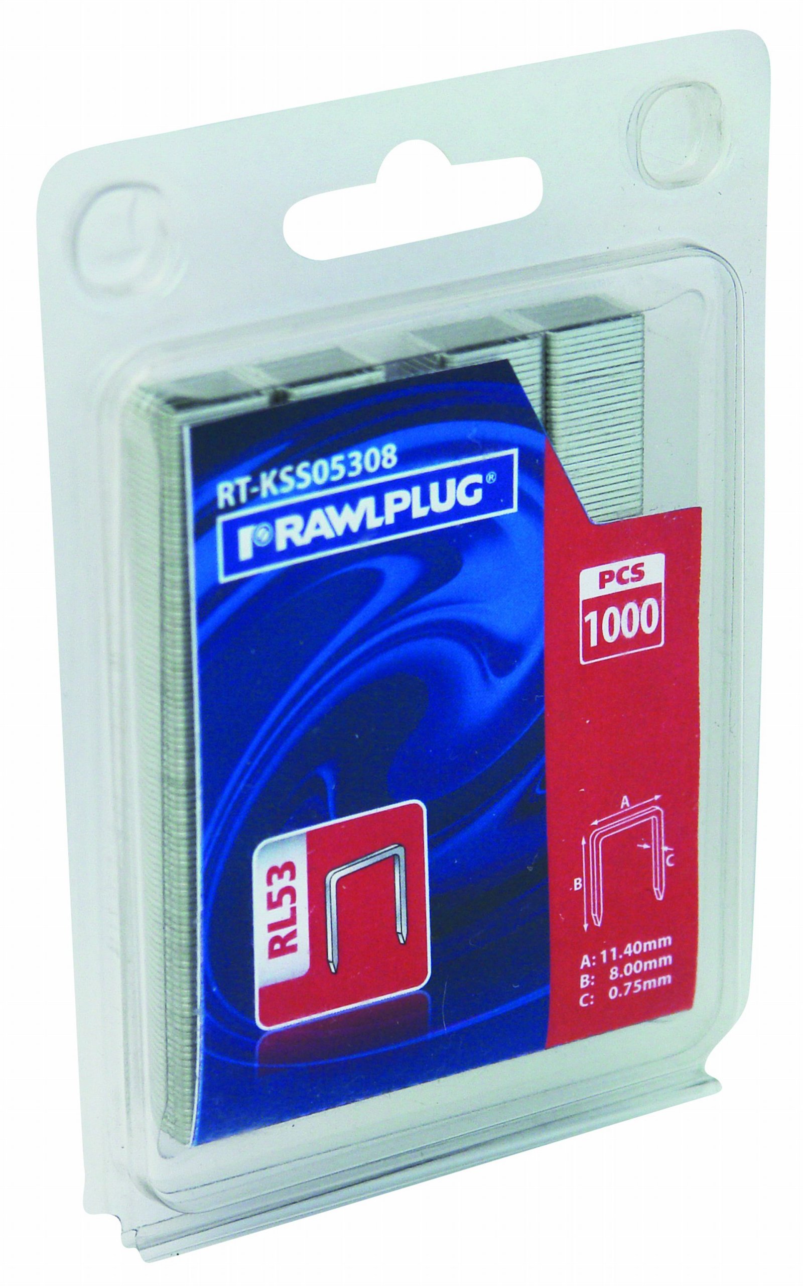 Zszywki DO tackera 14MM 1000SZT RL53 RAWLPLUG EAN (GTIN) 5391512821562