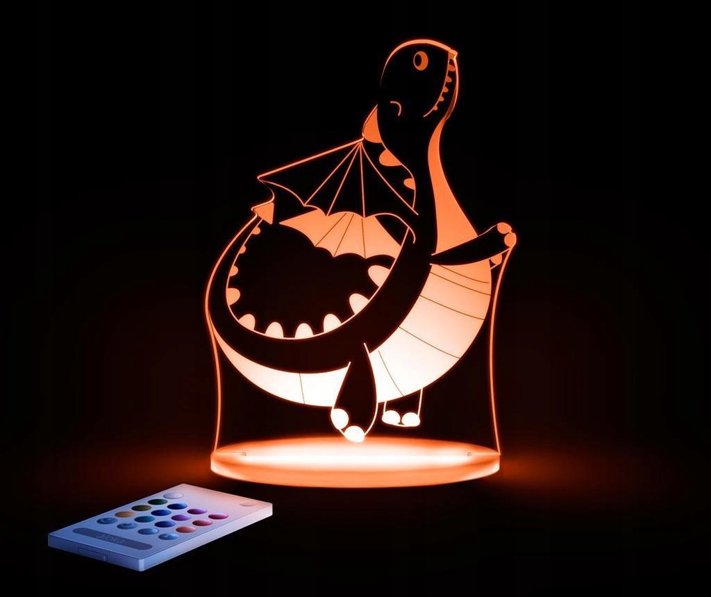 LAMPKA NOCNA - CZUWAJĄCA LED Aloka * SMOK * Kolor dominujący wielokolorowy