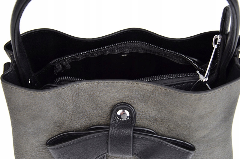 GALLANTRY TOREBKA damska KUFEREK pasek kolor szary z czarnym Płeć kobieta