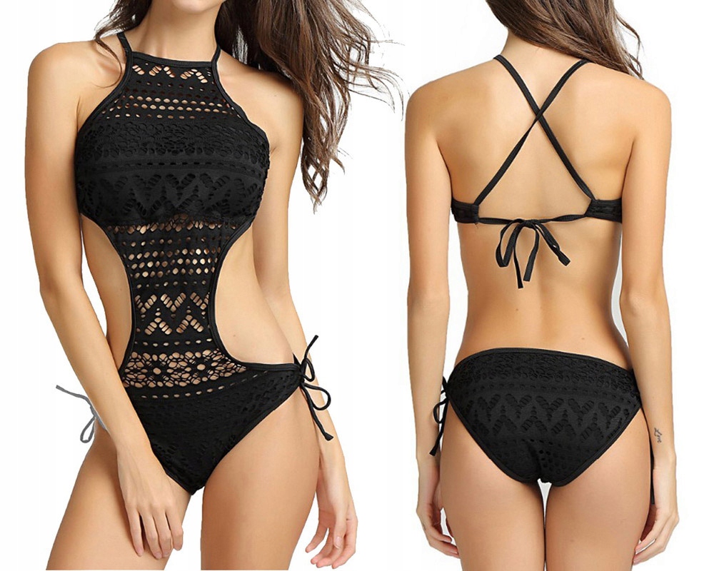 JEDNOCZĘŚCIOWY STRÓJ KĄPIELOWY BOHO KOSTIUM MONOKINI ODKRYTE PLECY S 36 Kod producenta P35