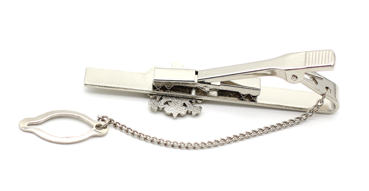 ORZEŁ POLSKI SPINKA DO KRAWATA z łańcuszkiem, etui Waga 0.3 g