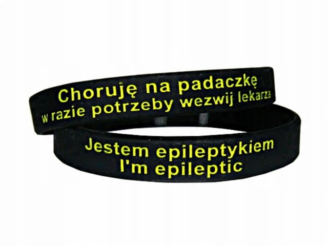 

Czarna Opaska Choruję Na Padaczkę Epilepsja Duża !