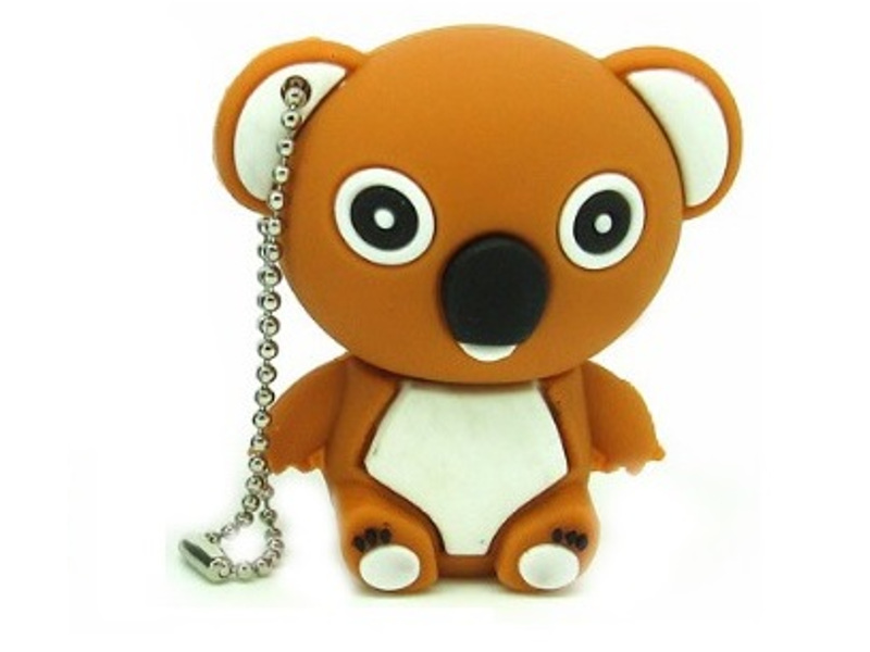 Pendrive Usb 8 Gb Koala Maci Barna Maci +kulcstartó