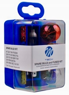 H7 24V ZESTAW KOMPLET ZASOBNIK ŻARÓWEK 8 elementów