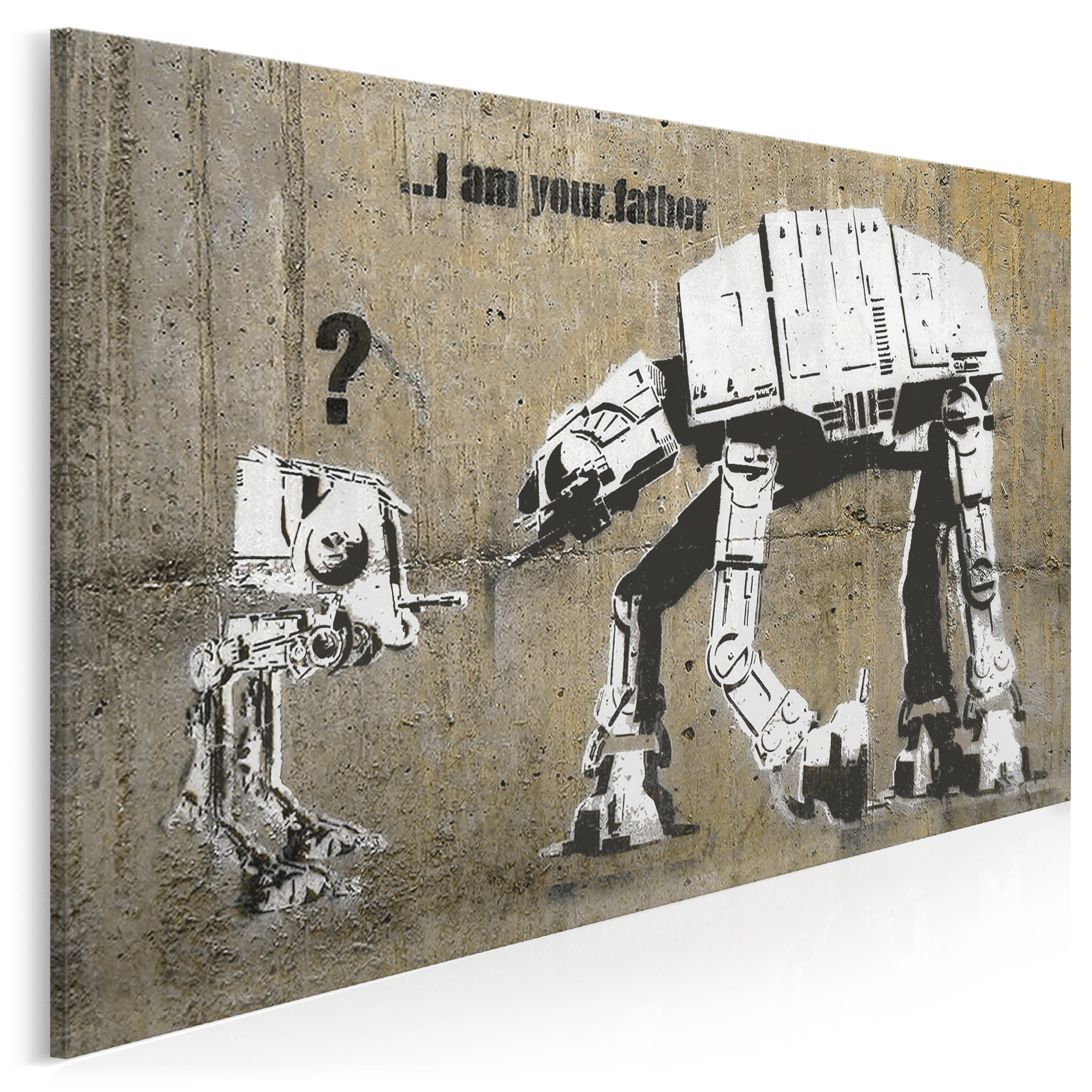 

20009 Q10 Nowoczesny obraz Banksy Star Wars Roboty