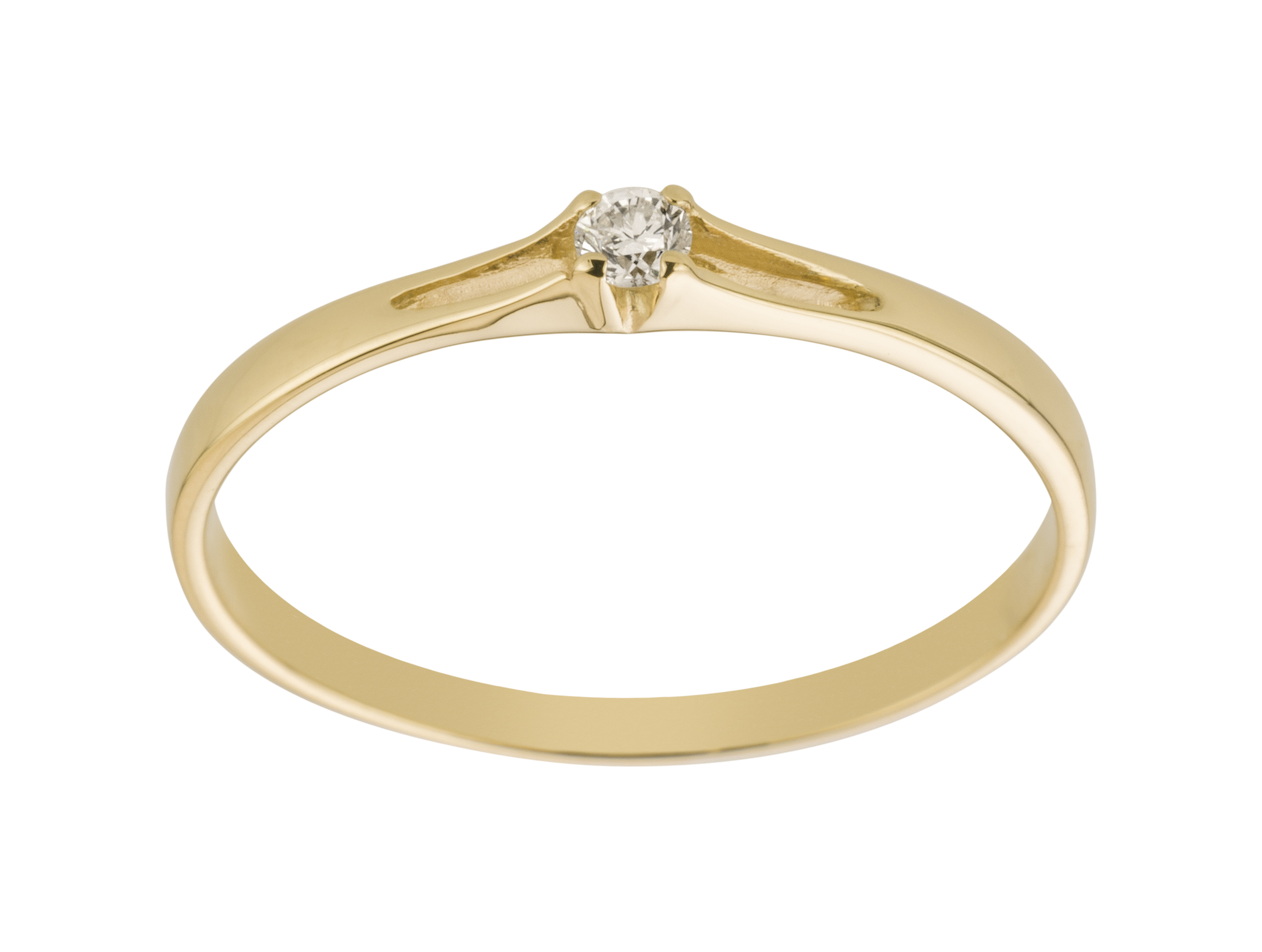 

Diamanti Złoto Żółte Pierścionek Brylant 0.03ct