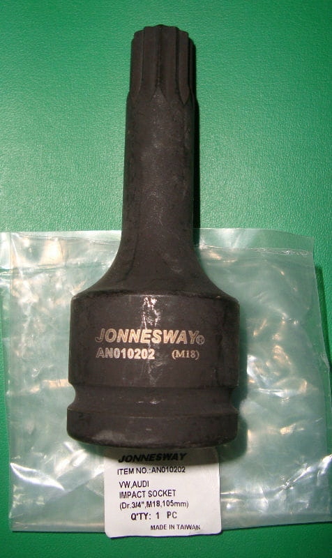 JONNESWAY KLUCZ DO PIASTY VW AUDI UDAROWY M18 3/4 Kod producenta AN010202