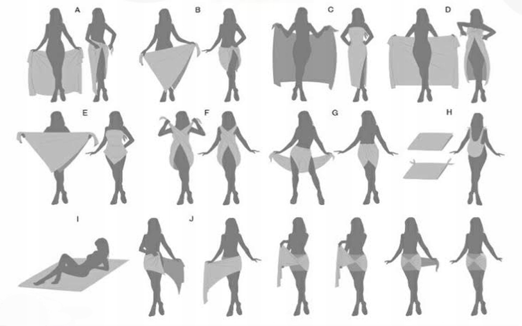 RĘCZNIK KĄPIELOWY PLAŻOWY CHUSTA FOUTA PAREO GLAM Rozmiar uniwersalny