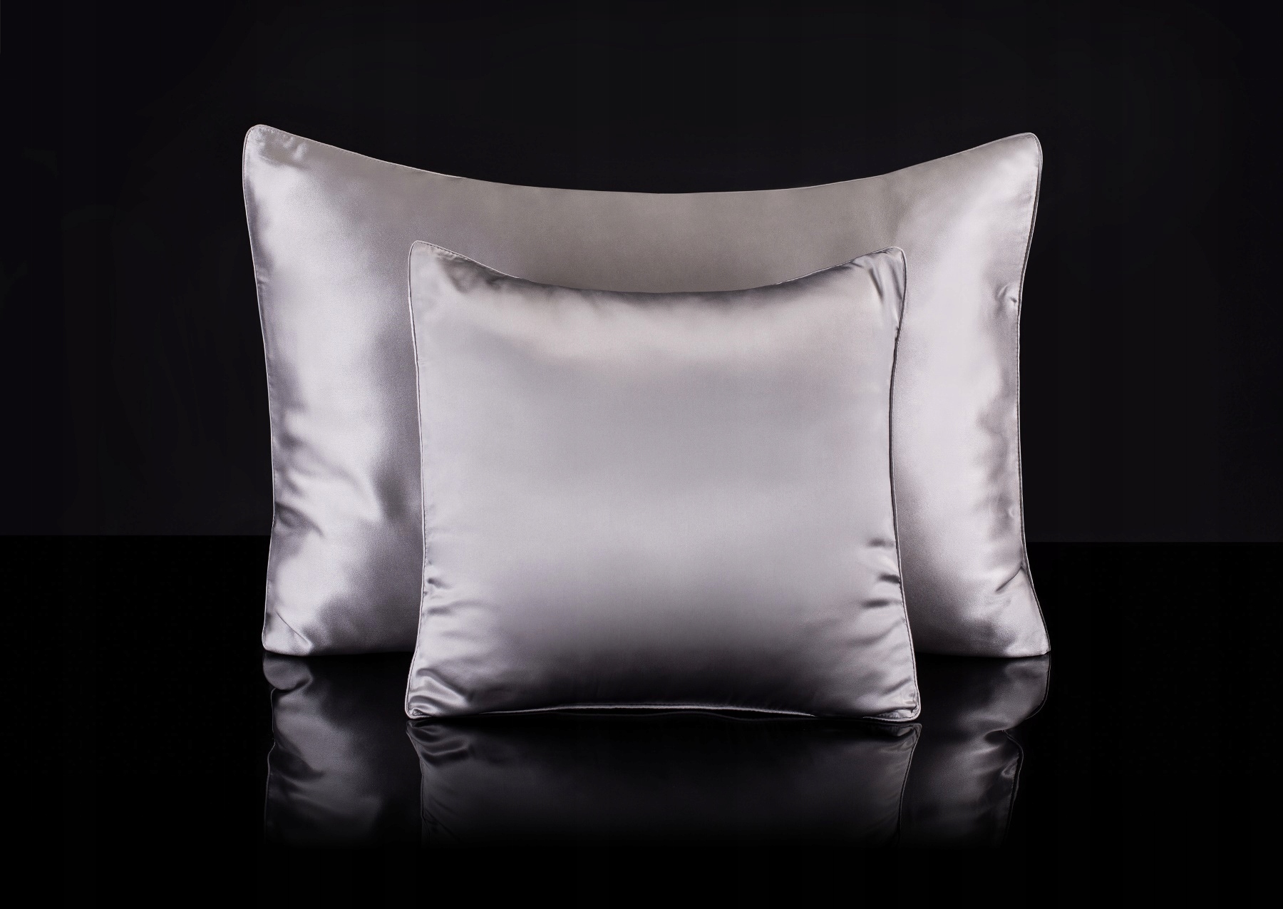 100% Jedwabna Poszewka 50x70 na Poduszka/ę Pościel Silver Srebro EAN (GTIN) 5904204920933