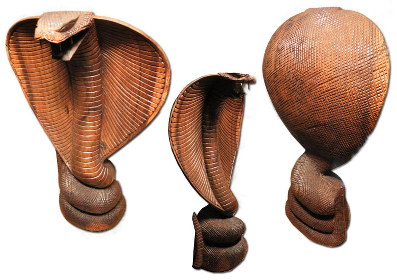 

Rzeźba z Drewna Kobra 30cm Rękodzieło Orientalne