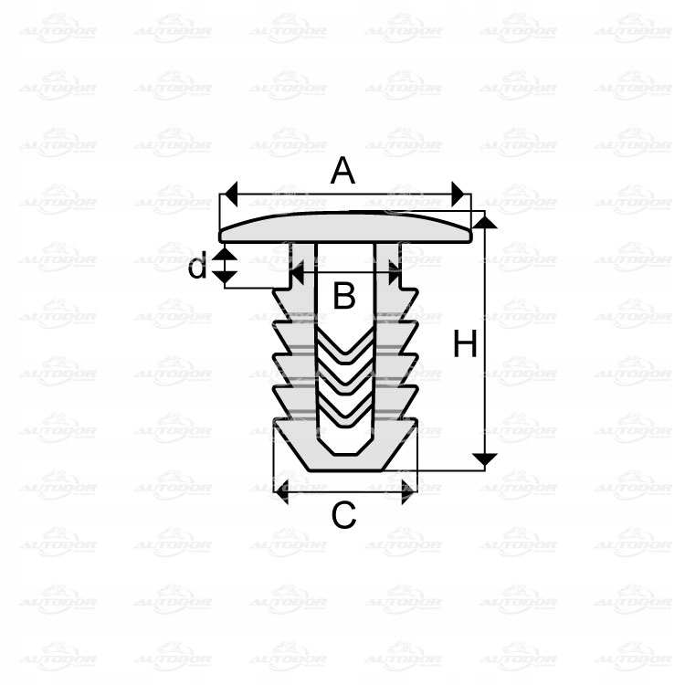 HONDA MITSUBISHI TOYOTA КЛІПСИ ОБЕЗШУМКИ ДВИГУНА Виробник запчастини Romix foto 1