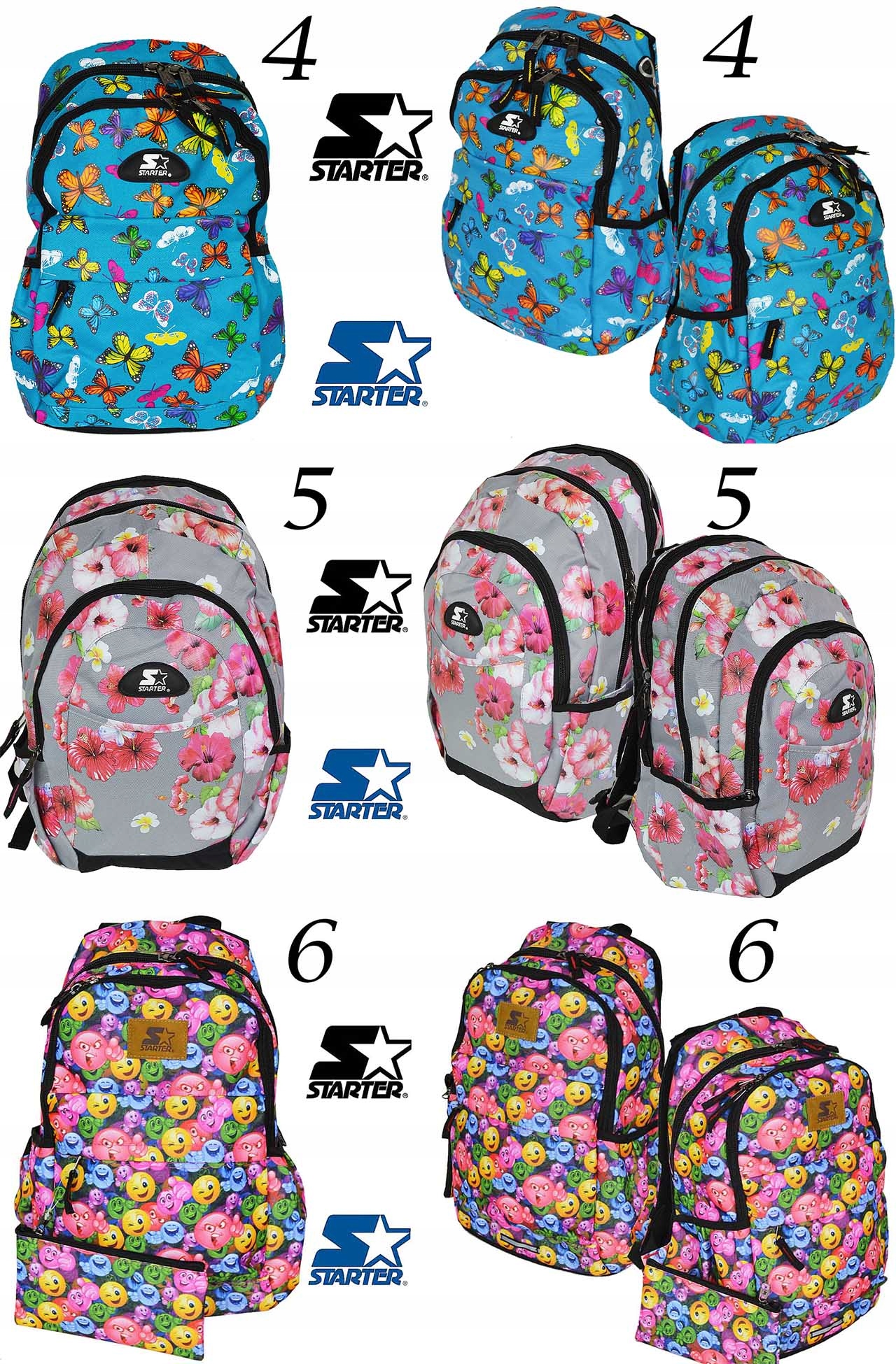 Plecak STARTER Szkolny MOCNY Młodzieżowy PD2 Typ wielokomorowy