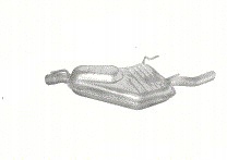 48.05 - Кінцевий глушник Saab 9-5 2,0-2,3 T 97-01R.