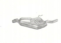 48.05 - Концевой глушитель Saab 9-5 2,0-2,3 T 97-01R.