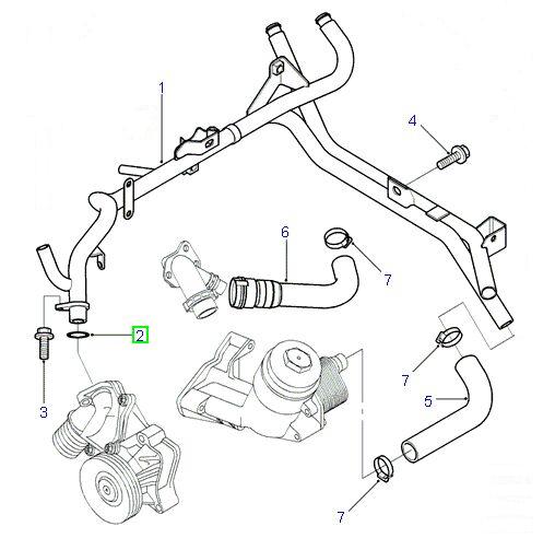 Oring termostatu Land Rover Freelander 2 , 0 Td4mg ZT и Rover 75 - 2 , 0 CDT Номер каталоге запчасти Stc4540 foto 0