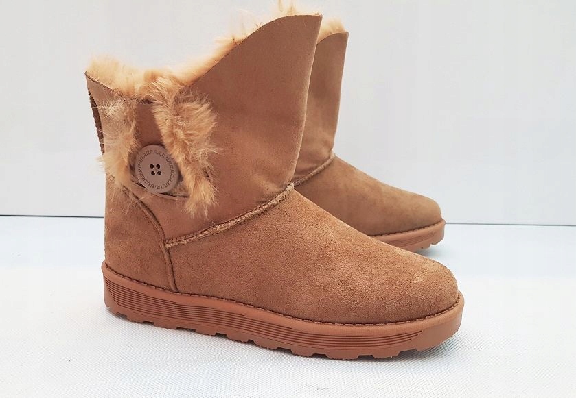 BRĄZOWE ESKIMOSKI ŚNIEGOWCE MUKLUKI BOTKI 38 Kod producenta 307