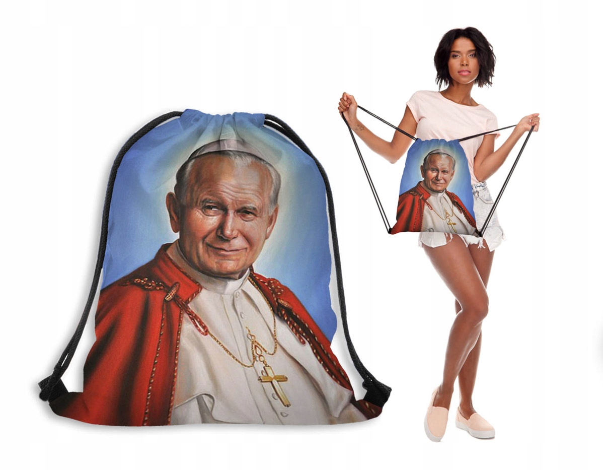 WOREK PLECAK NADRUK JAN PAWEŁ II PAPIEŻ POLAK 8523073205 - Allegro.pl