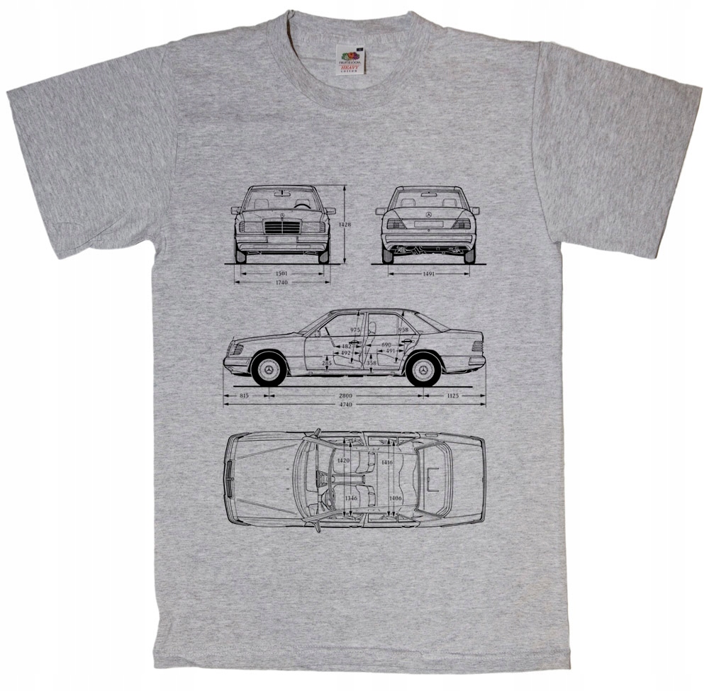 

Mercedes W124 W 124 koszulka z nadrukiem S-2XL