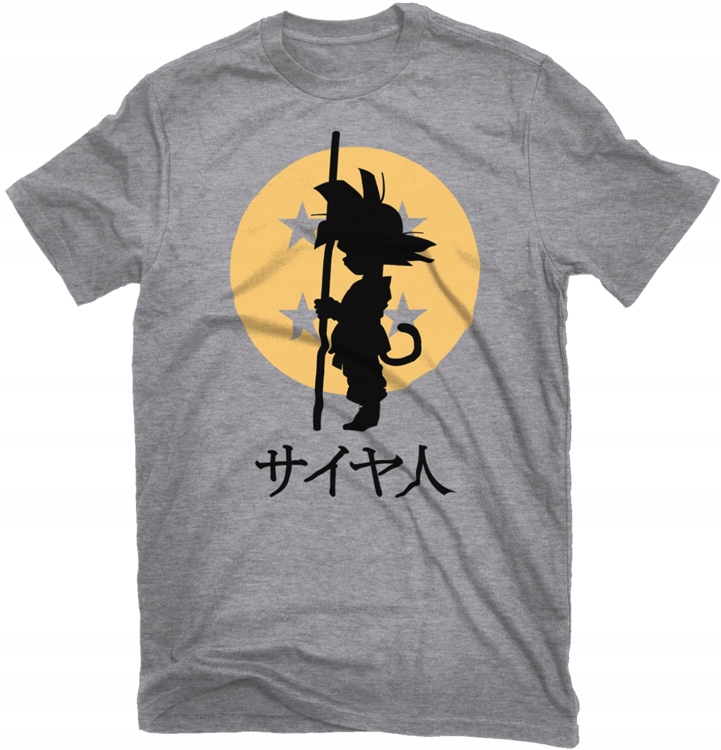 

Koszulka Songo Goku Dragon Ball Szara Roz. XL