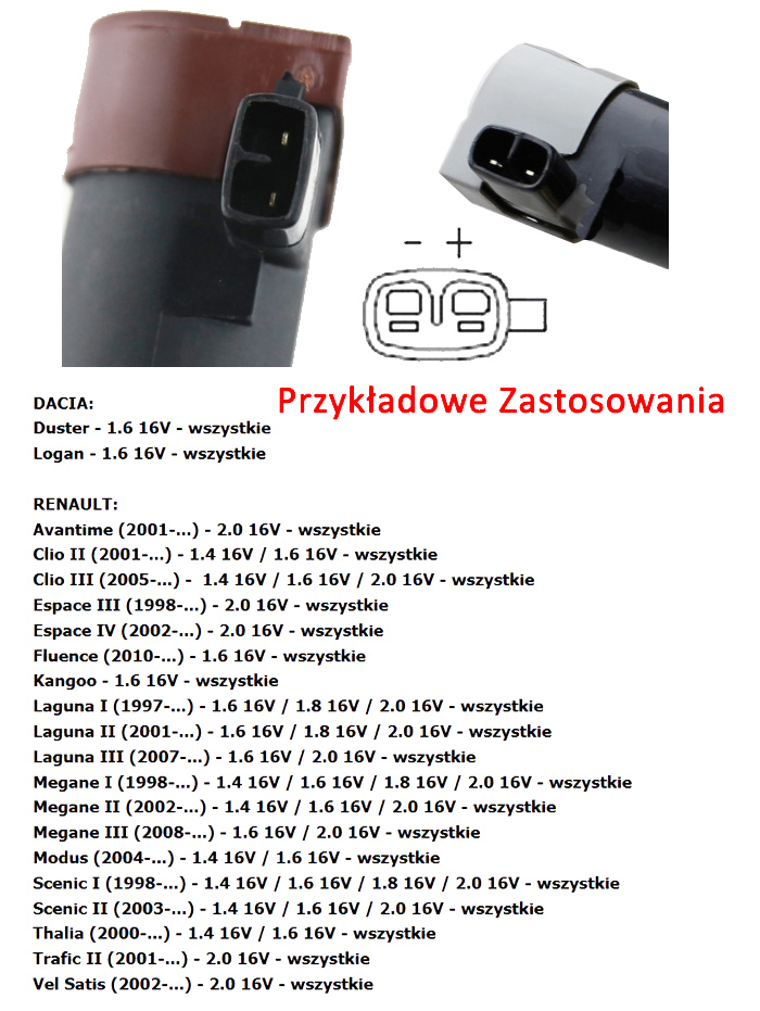 KOSTKA WTYK CEWKA RENAULT MEGANE SCENIC KABEL Producent części Inny