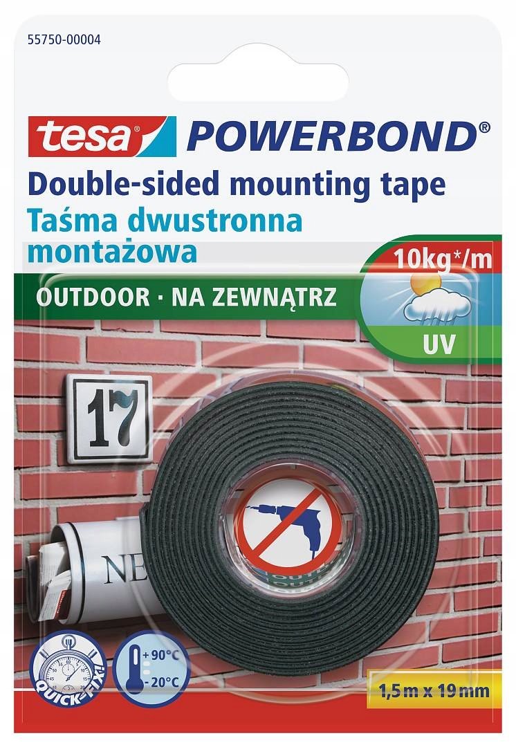 

Tesa 55750 Taśma Dwustronna Montażowa na zewnątrz