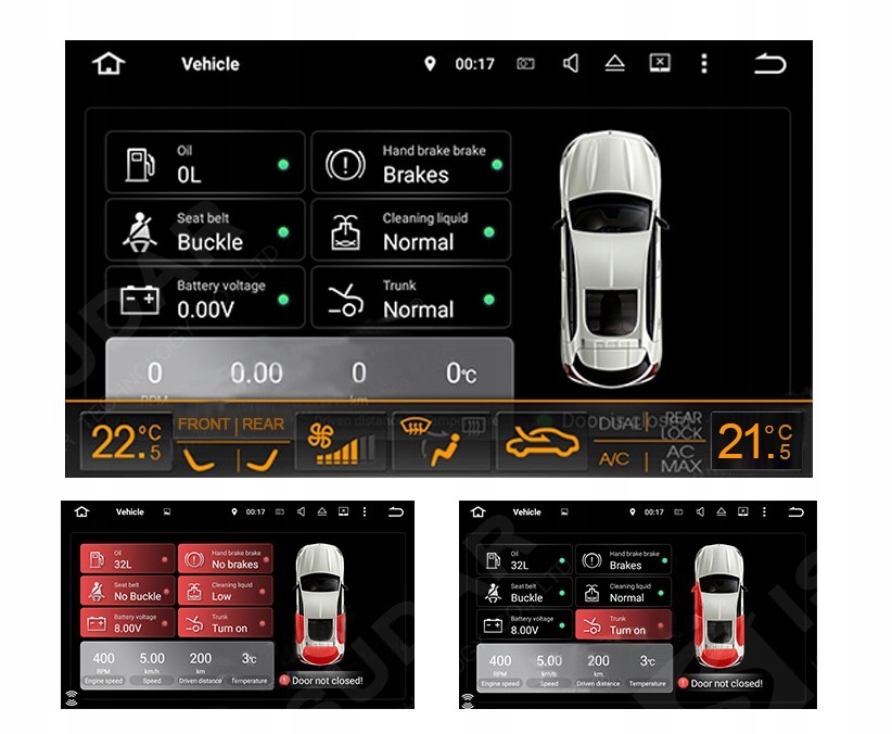Radio Android 12 DVD GPS FORD Mondeo Focus Kuga PL Model 126
