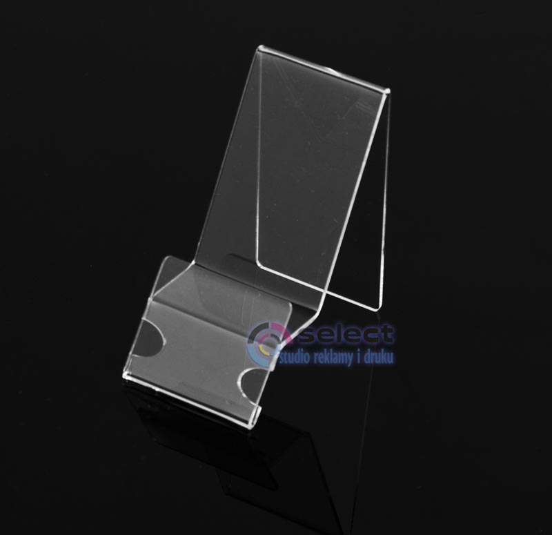 STOJAK, PODSTAWKA POD TELEFON Z OPISEM Z PLEXI Marka Select