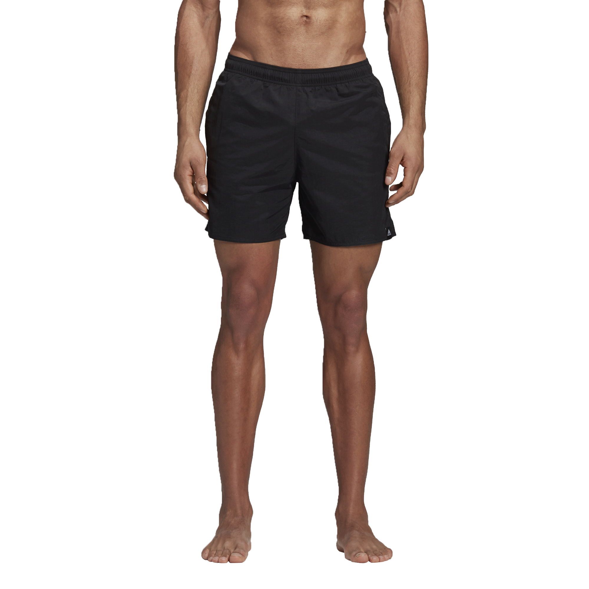 men's swim shorts adidas r men's <b>adidas Solid</b> will work well on the beach and during water sports. The woven shorts have a classic mid-length cut and a comfortable mesh inner.</p><br /><img src=