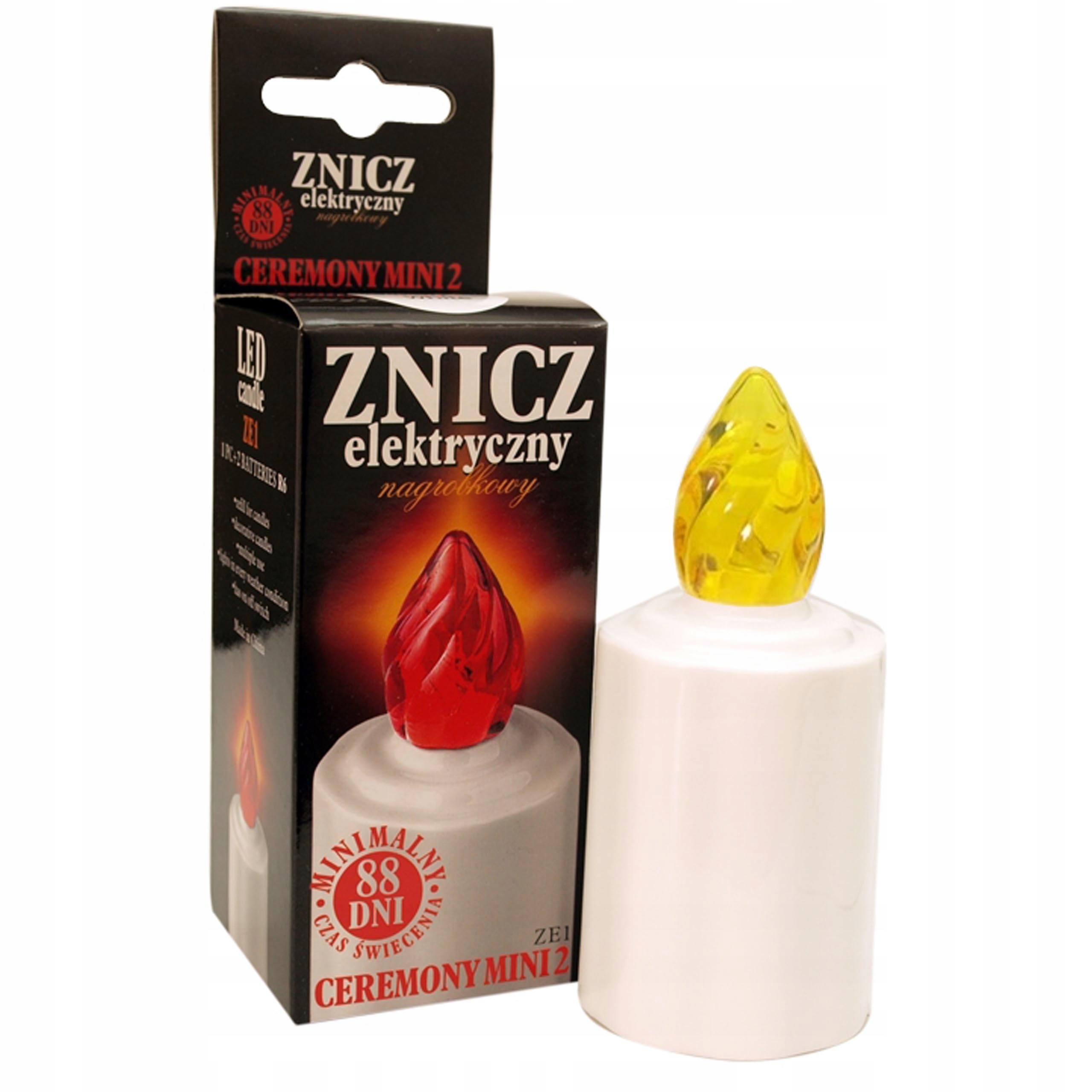 

Znicz Wkład Elektryczny ZE1 Led 88 dni Żółty