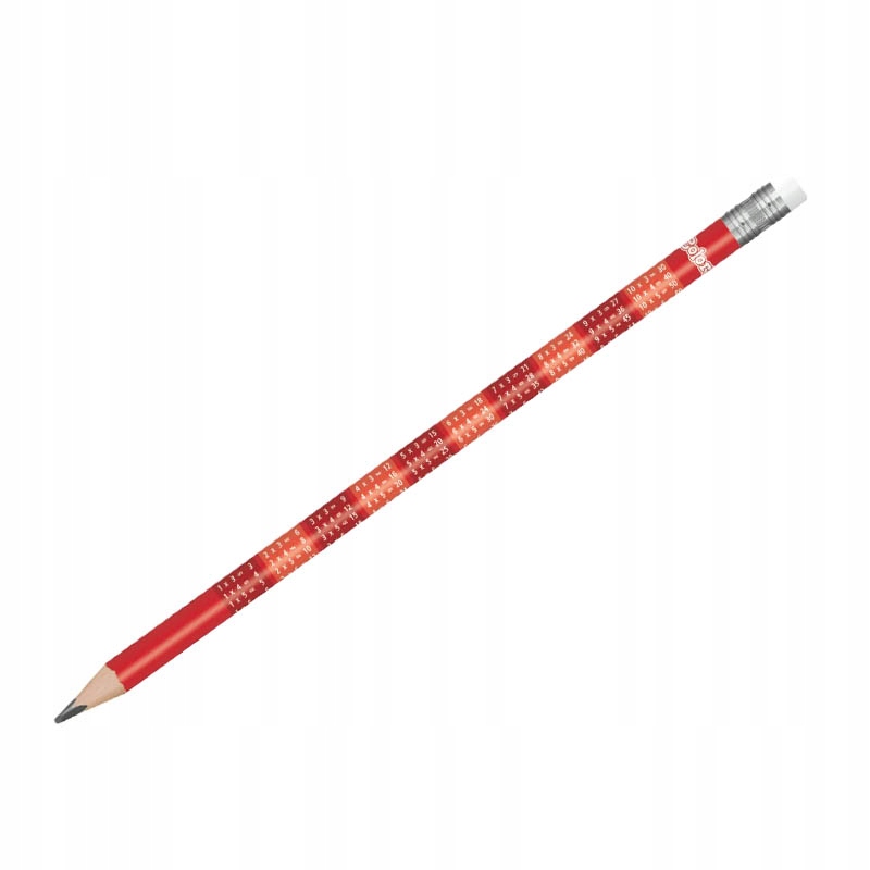 O74 OŁÓWEK Z GUMKĄ TABLICZKA MNOŻENIA COLORINO