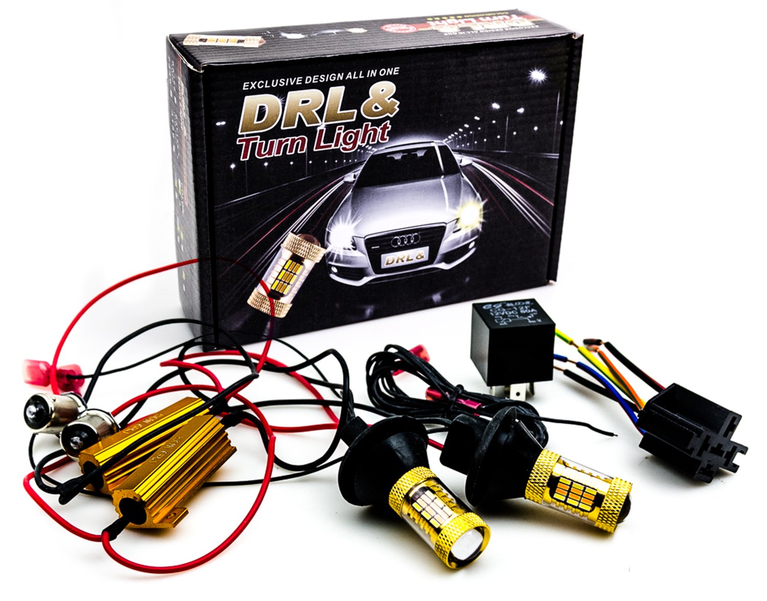 2w1 - DRL дневные ходовые огни + поворотники 2в1 R5W