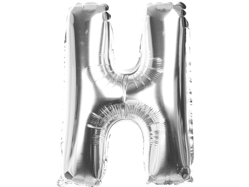 

Balony Foliowe Literki 40CM Balon Foliowy Srebro H