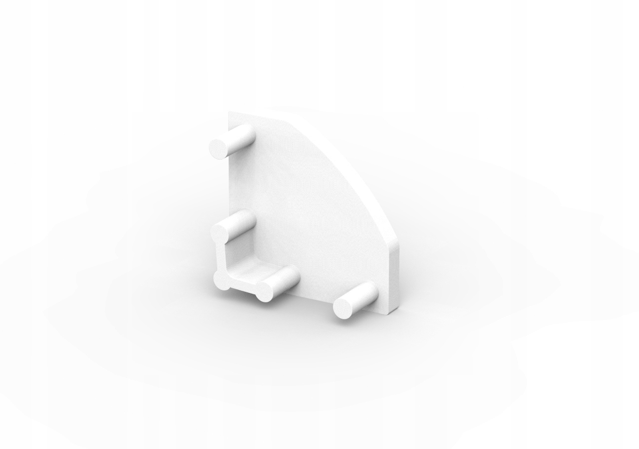 ZAŚLEPKA do PROFILI ALU typ C do LED 2szt/kpl 2kol Typ zaślepka