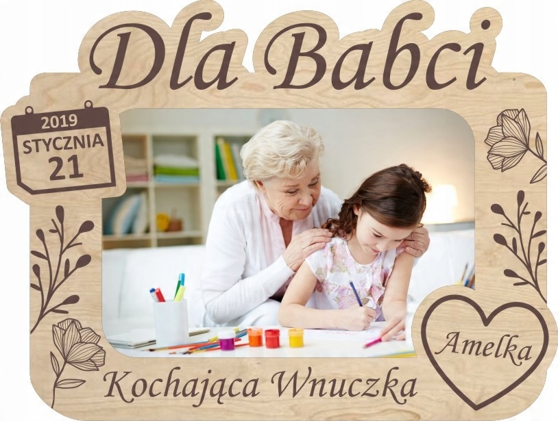 

Ramka na Zdjęcie Dzień Babci Dziadka 10 x 15 cm