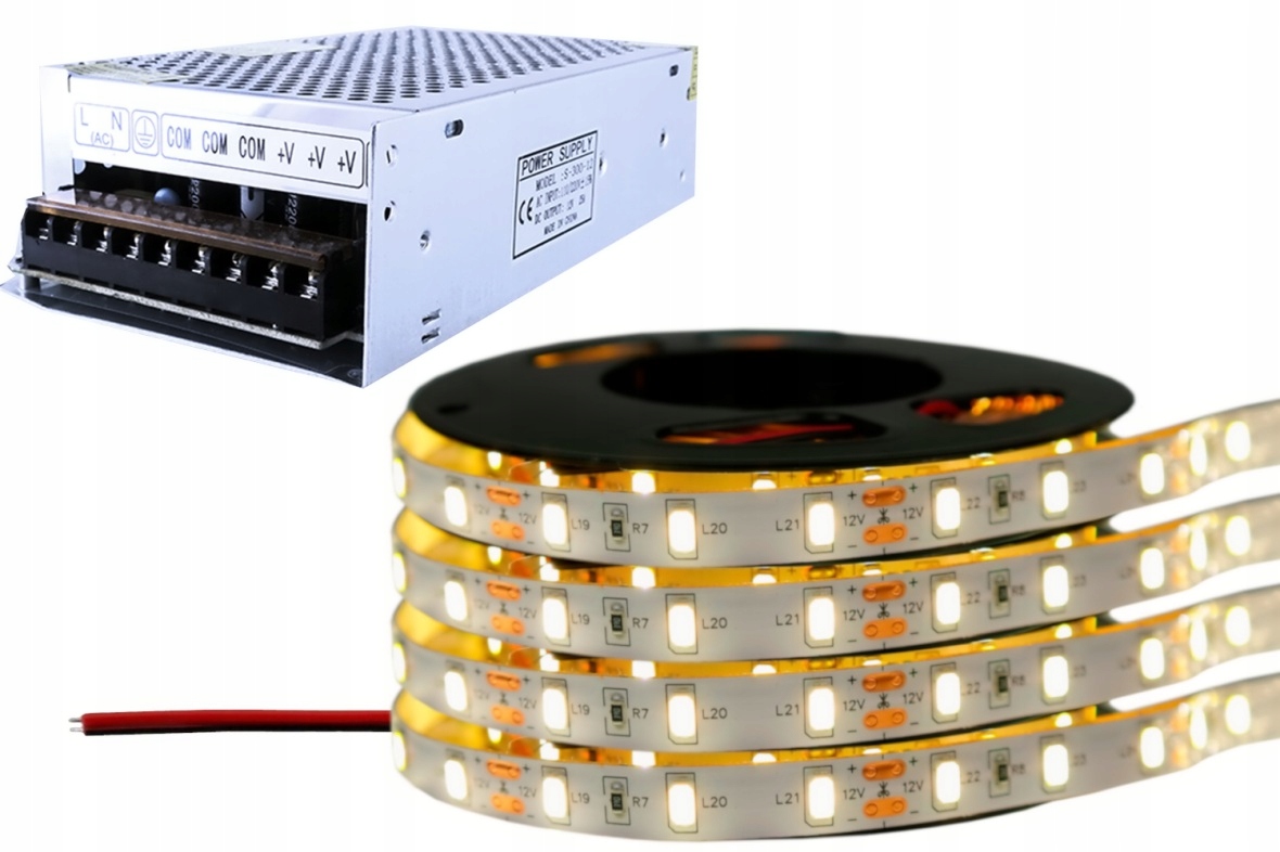 

Zestaw taśma Led 300 Smd IP20 5630 Neutralna 20m