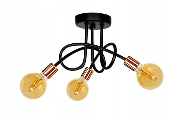 

Modna Sufitowa Lampa Żyrandol Edison Retro Skręt