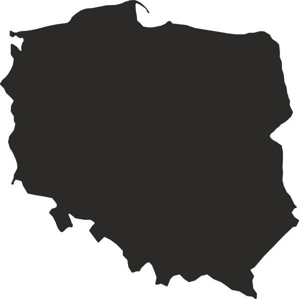 

Szablon malarski na ścianę mapa Polski 100x100cm