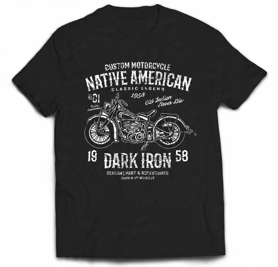 

Tshirt motocykl motor chopper motocykle harley M