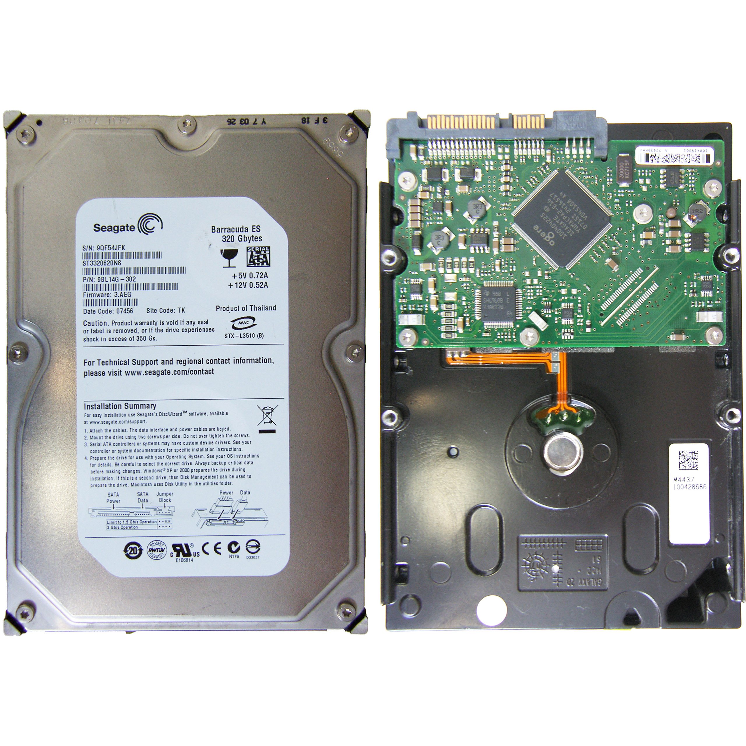 SEAGATE ST3320620AS | FW 3.AEG | dawca NuP - Sklep, Opinie, Cena w Allegro