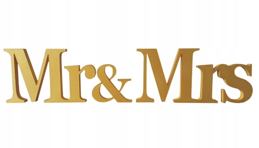 надпись Mr&Mrs буквы украшения 3D